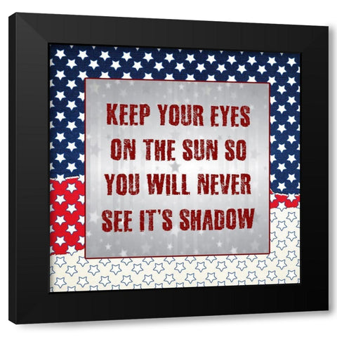 July Fourth Black Modern Wood Framed Art Print by Phillip, Jamie