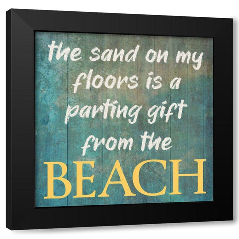 Sandy Floors Black Modern Wood Framed Art Print with Double Matting by Phillip, Jamie