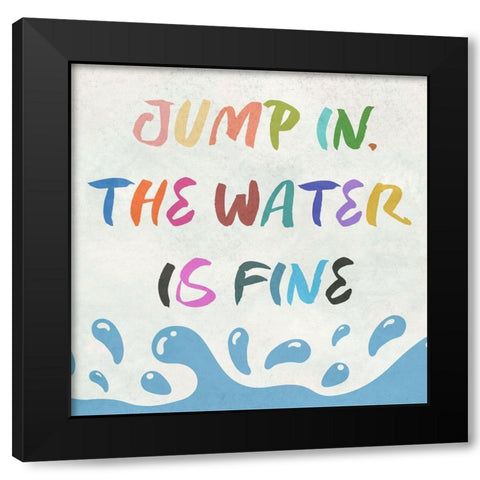 Summer Fun Black Modern Wood Framed Art Print with Double Matting by Phillip, Jamie