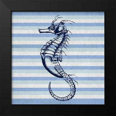 Seahorse 2 Black Modern Wood Framed Art Print by Phillip, Jamie