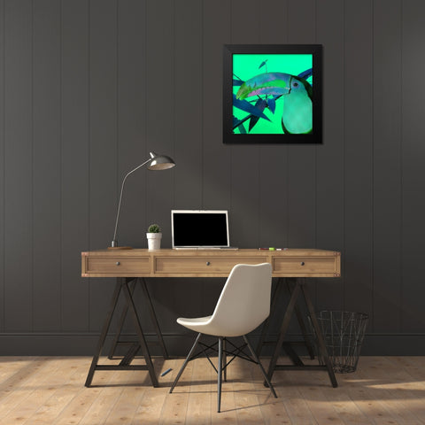 Toucan Glow Black Modern Wood Framed Art Print by Phillip, Jamie