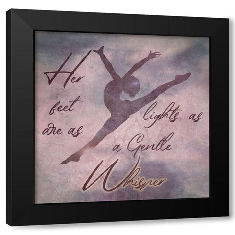 Ballet Dancer 5 Black Modern Wood Framed Art Print by Phillip, Jamie