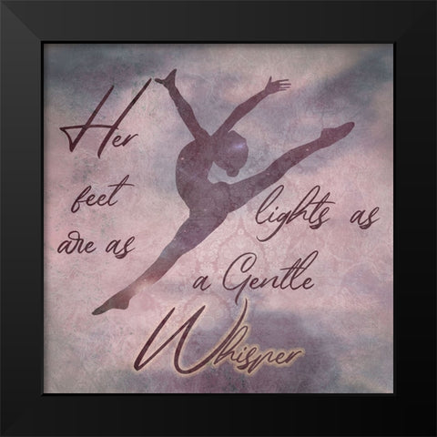 Ballet Dancer 5 Black Modern Wood Framed Art Print by Phillip, Jamie
