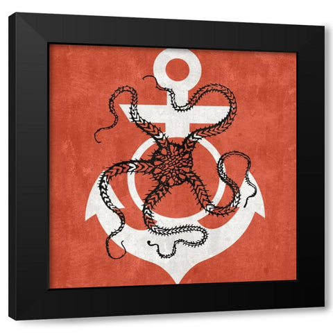 Coral Sea Black Modern Wood Framed Art Print by Phillip, Jamie