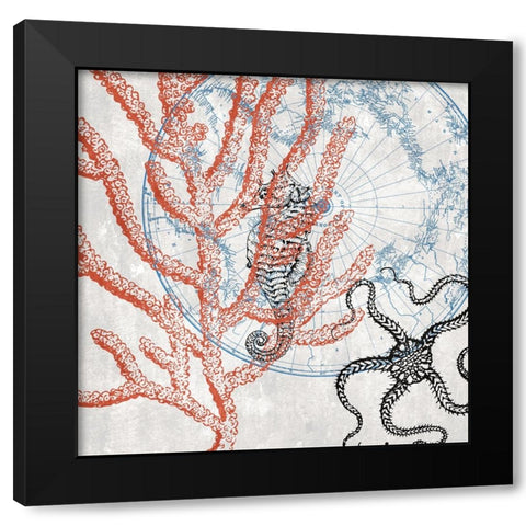 Sea Black Modern Wood Framed Art Print by Phillip, Jamie