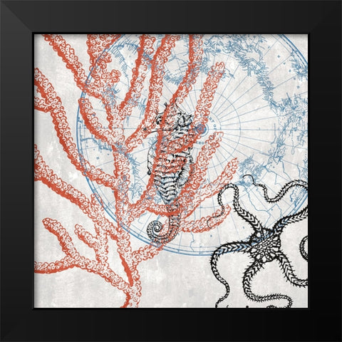 Sea Black Modern Wood Framed Art Print by Phillip, Jamie