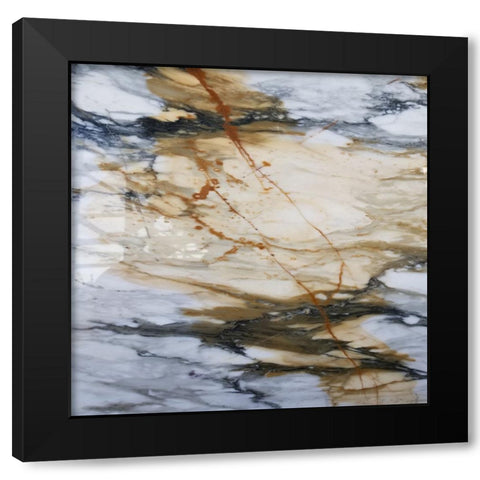 Lightning Strike Black Modern Wood Framed Art Print with Double Matting by Phillip, Jamie