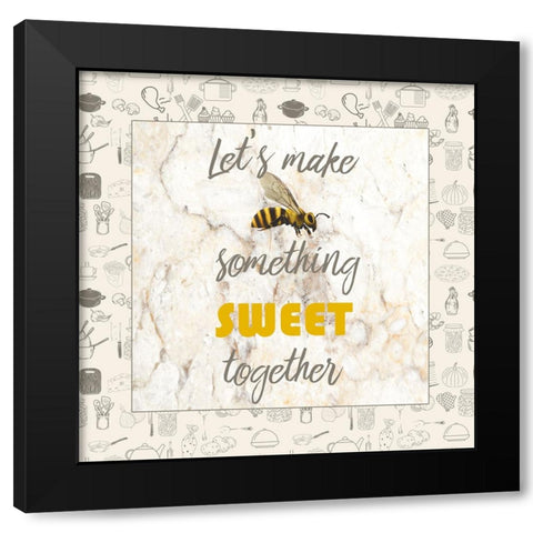 Romantic Chefs 2 Black Modern Wood Framed Art Print with Double Matting by Phillip, Jamie