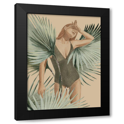 Intuitive Black Modern Wood Framed Art Print by Urban Road