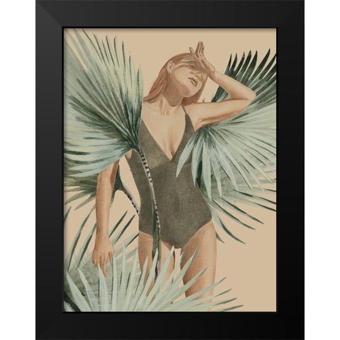 Intuitive Black Modern Wood Framed Art Print by Urban Road