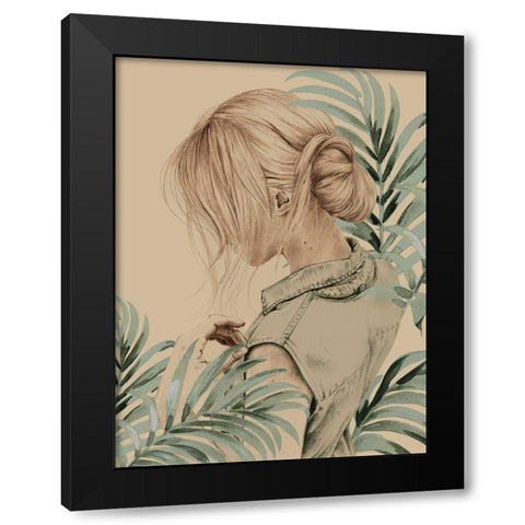 Genuine Black Modern Wood Framed Art Print by Urban Road