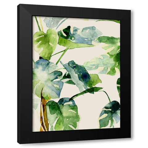 The Rainforest 1 Black Modern Wood Framed Art Print with Double Matting by Urban Road