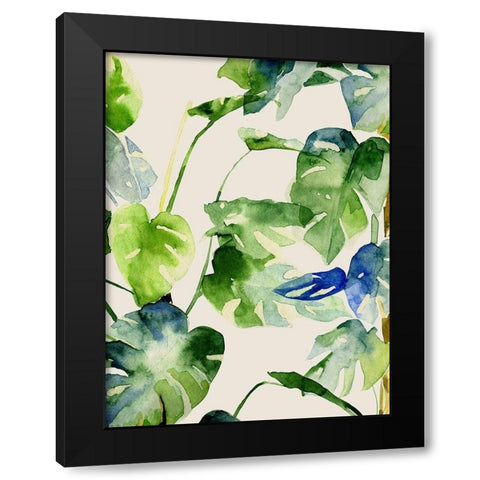 The Rainforest 2 Black Modern Wood Framed Art Print by Urban Road