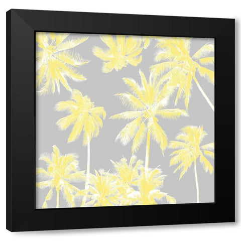 Tropico Lemon Black Modern Wood Framed Art Print by Urban Road
