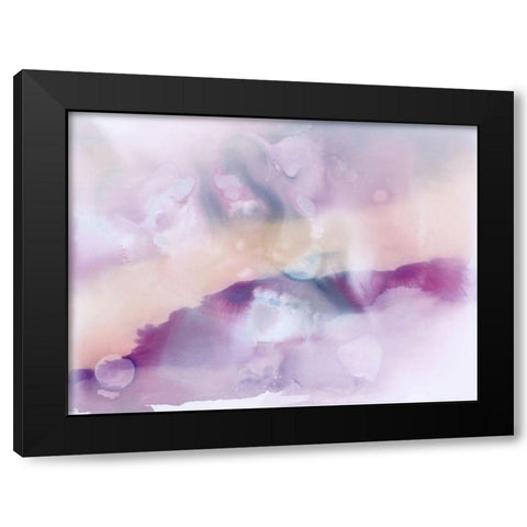 Mystique Black Modern Wood Framed Art Print with Double Matting by Urban Road