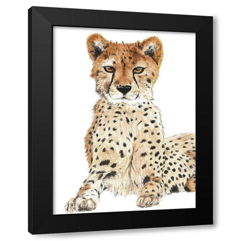 Smiling Eyes Black Modern Wood Framed Art Print with Double Matting by Urban Road