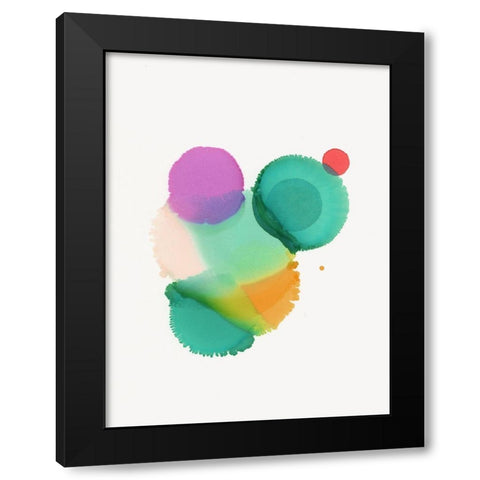 Iris Black Modern Wood Framed Art Print by Urban Road