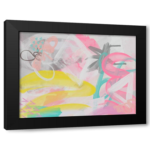 Lunch with the Girls Black Modern Wood Framed Art Print with Double Matting by Urban Road