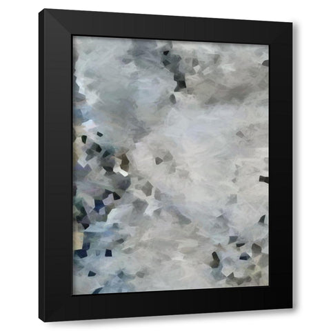 Silver Moon Black Modern Wood Framed Art Print with Double Matting by Urban Road