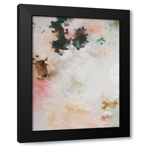 Lace and Roses Black Modern Wood Framed Art Print by Urban Road