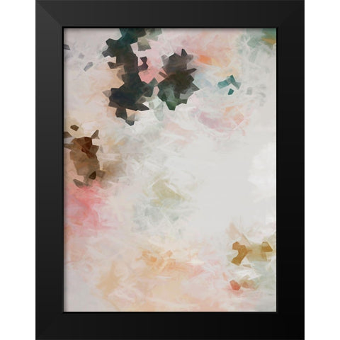 Lace and Roses Black Modern Wood Framed Art Print by Urban Road