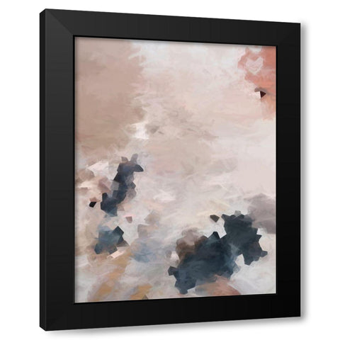 Hush Black Modern Wood Framed Art Print with Double Matting by Urban Road