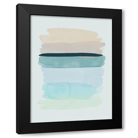 Amity Black Modern Wood Framed Art Print with Double Matting by Urban Road