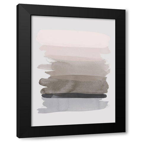 Earthen Black Modern Wood Framed Art Print with Double Matting by Urban Road