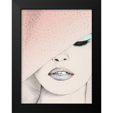 Urbane-Blush Black Modern Wood Framed Art Print by Urban Road