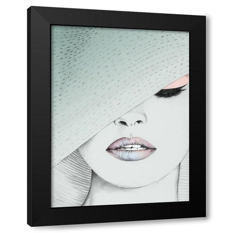 Urbane-Mint Black Modern Wood Framed Art Print with Double Matting by Urban Road