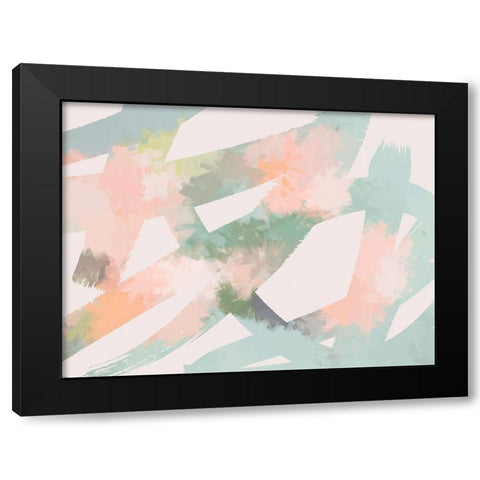 Morning Blossom Black Modern Wood Framed Art Print with Double Matting by Urban Road