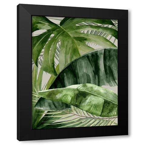 Natures Veil Black Modern Wood Framed Art Print with Double Matting by Urban Road