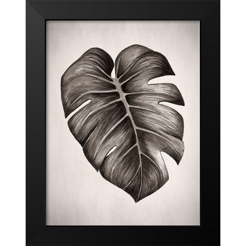 Verdure I Sepia Black Modern Wood Framed Art Print by Urban Road