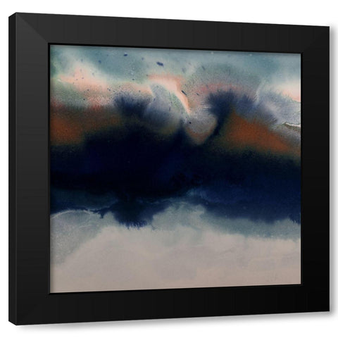 Burnished I Black Modern Wood Framed Art Print with Double Matting by Urban Road