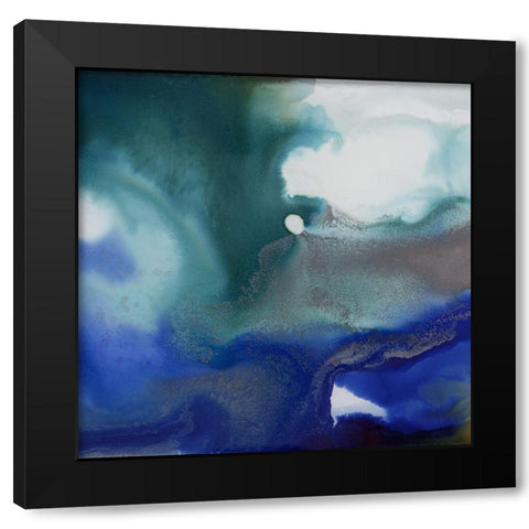 Aquatica I  Black Modern Wood Framed Art Print with Double Matting by Urban Road