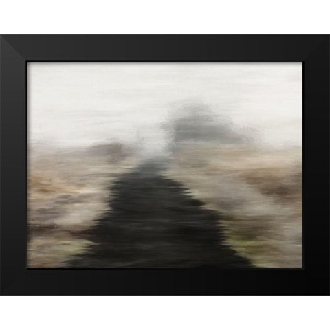 Road Less Travelled  Black Modern Wood Framed Art Print by Urban Road