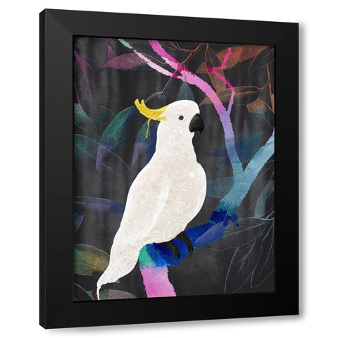 Rainbow Cockatoo Black Modern Wood Framed Art Print by Urban Road