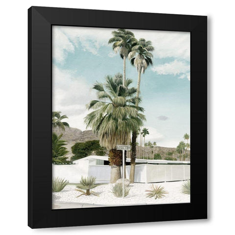 Topaz St Black Modern Wood Framed Art Print with Double Matting by Urban Road