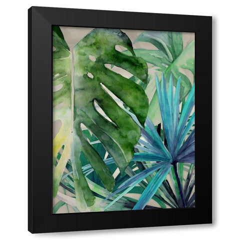 Palm Canyon Black Modern Wood Framed Art Print with Double Matting by Urban Road