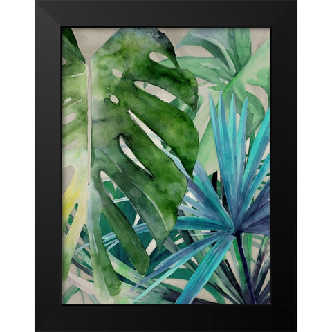 Palm Canyon Black Modern Wood Framed Art Print by Urban Road