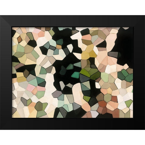 Camoflage Black Modern Wood Framed Art Print by Urban Road