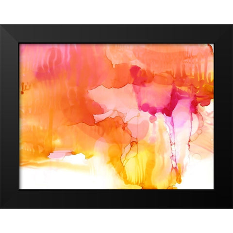 Sunset Black Modern Wood Framed Art Print by Urban Road