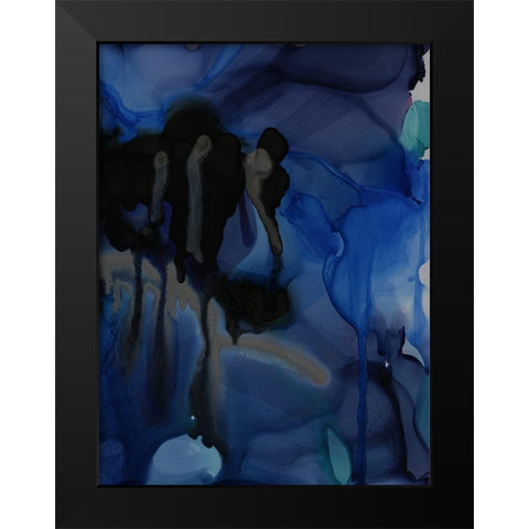 Black Beauty Black Modern Wood Framed Art Print by Urban Road