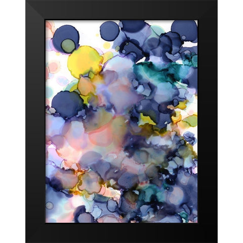 Raindrops 2 Black Modern Wood Framed Art Print by Urban Road