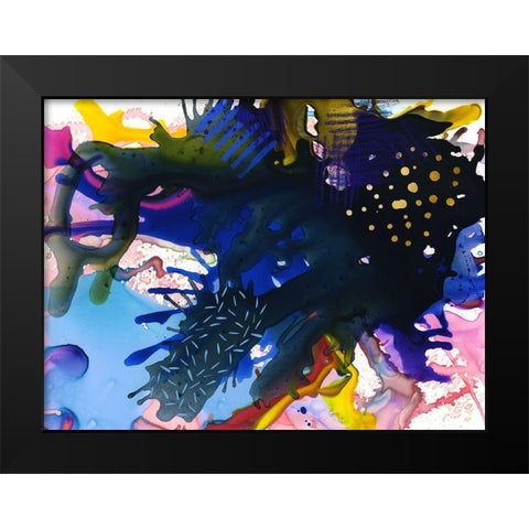 Tempest Black Modern Wood Framed Art Print by Urban Road