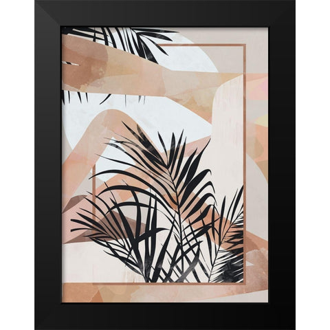 Palm Breeze I Art Print Black Modern Wood Framed Art Print by Urban Road