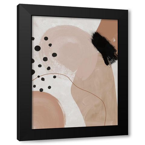 Creme Brulee II Black Modern Wood Framed Art Print by Urban Road