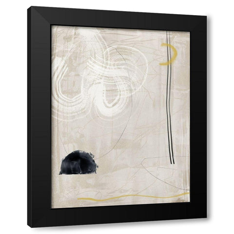 Groundwork Black Modern Wood Framed Art Print by Urban Road