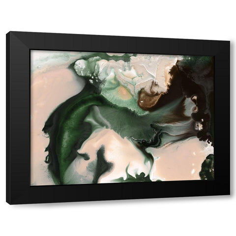 Molten Rock I Art Print Black Modern Wood Framed Art Print with Double Matting by Urban Road