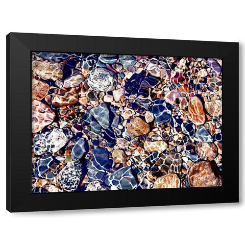 Tide Pools Art Print Black Modern Wood Framed Art Print by Urban Road